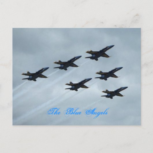 De Blauwe Angels Briefkaart (Voorkant)