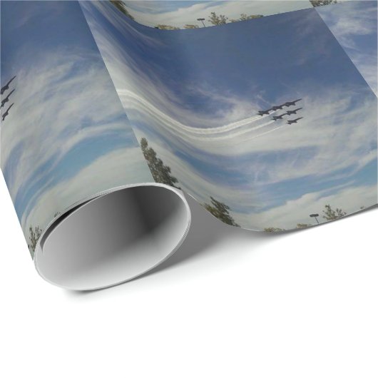 De Blauwe Angels Cadeaupapier (Rol Hoek)