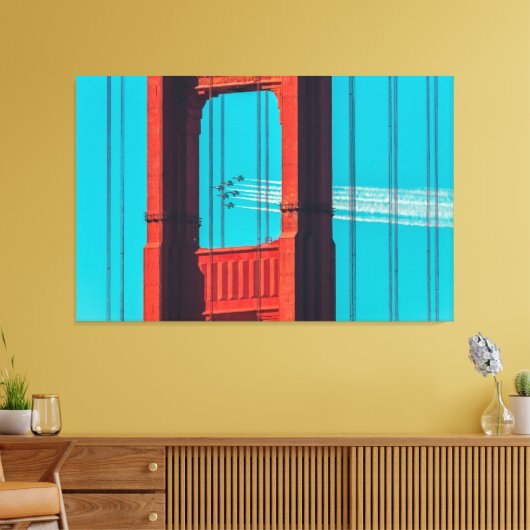 De Blauwe Angels Canvas Afdruk (Insitu (Woonkamer))