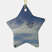 De Blauwe Angels Keramisch Ornament (Links)