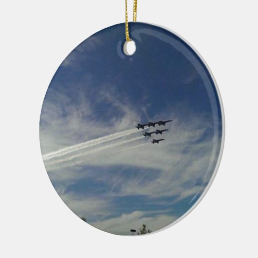 De Blauwe Angels Keramisch Ornament (Links)