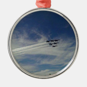 De Blauwe Angels Metalen Ornament