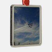 De Blauwe Angels Metalen Ornament (Rechts)
