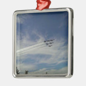 De Blauwe Angels Metalen Ornament (Links)
