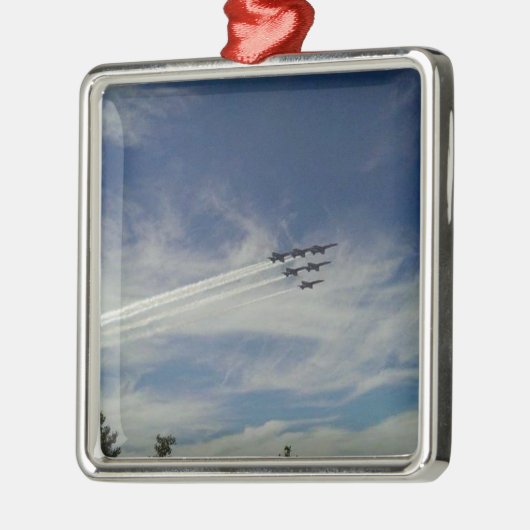 De Blauwe Angels Metalen Ornament (Links)