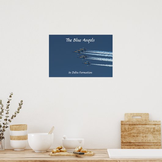 De Blauwe Angels Poster (Keuken)