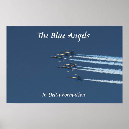 De Blauwe Angels Poster (Voorkant)