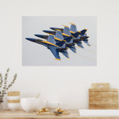 De Blauwe Angels Poster (Keuken)