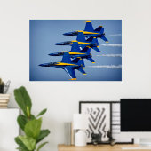 De Blauwe Angels Poster (Thuiskantoor)