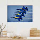 De Blauwe Angels Poster (Keuken)