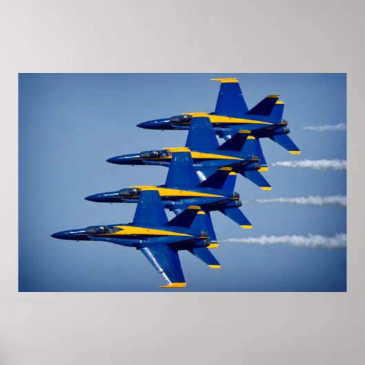 De Blauwe Angels Poster (Voorkant)