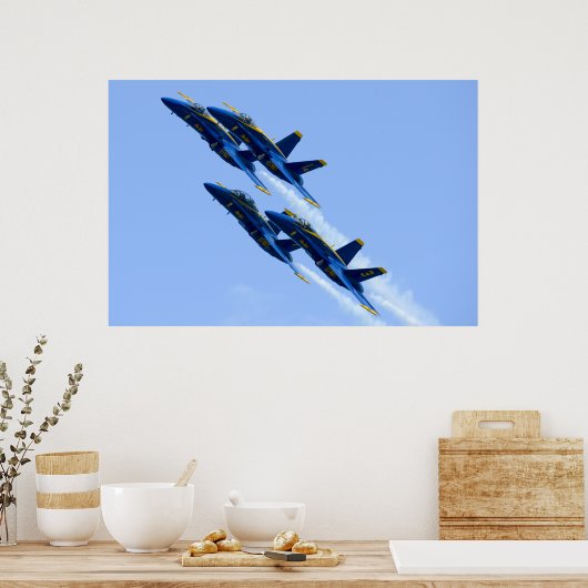 De Blauwe Angels Poster (Keuken)