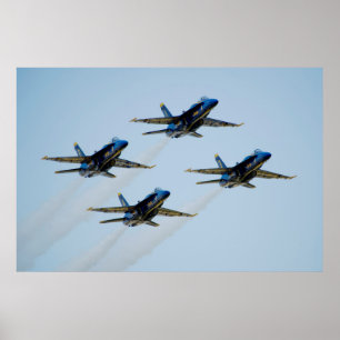 De Blauwe Angels Poster