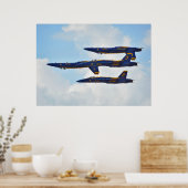 De Blauwe Angels Poster (Keuken)