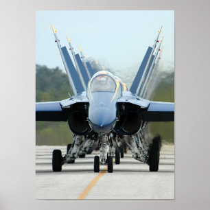 De Blauwe Angels Poster