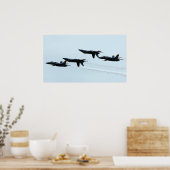 De Blauwe Angels Poster (Keuken)