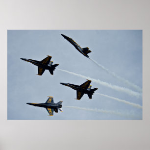 De Blauwe Angels Poster