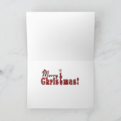 De Blauwe Ar van de kerstman Feestdagen Kaart (Binnen)