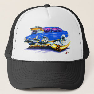 De Blauwe Auto van Vega van Chevy Trucker Pet