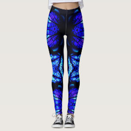 De blauwe Avatar-gloed Leggings