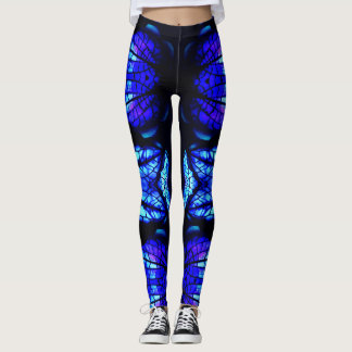 De blauwe Avatar-gloed Leggings