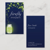 De blauwe avond van groene vuurvliegjes visitekaartje (Voorkant / Achterkant)
