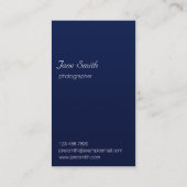 De blauwe avond van groene vuurvliegjes visitekaartje (Achterkant)