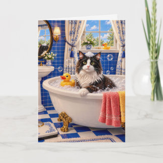 De Blauwe Badkat Kaart