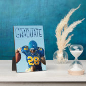 De blauwe Bekleding van het Manuscript Afstuderen  Fotoplaat (Zijkant)