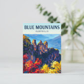 De Blauwe Bergen Australië Briefkaart (Staand voorkant)