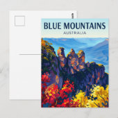 De Blauwe Bergen Australië Briefkaart (Voorkant / Achterkant)