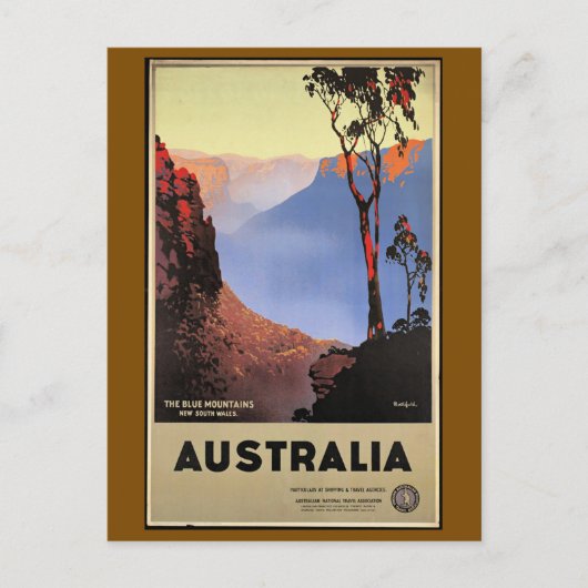 De Blauwe Bergen, Australië, Briefkaart (Voorkant)