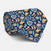 De Blauwe Blobs en Microben van de bioloog Stropdas (Opgerold)