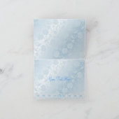 De blauwe Bloem & de Boog danken u kaarden Bedankkaart (Binnen)