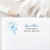 De blauwe Bloem van de Ster Etiket (Insitu)