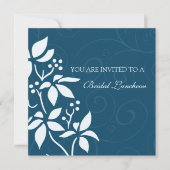 De blauwe Bloemen Bruids Kaarten van de (Voorkant)