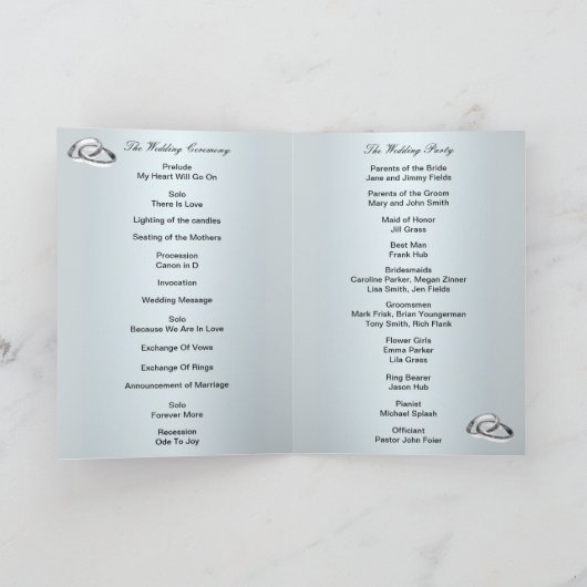 De blauwe Bloemen en Kaart van het Programma van (Binnen)