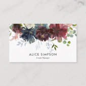 De blauwe bloemen van de Bourgogne en de Marine Visitekaartje (Voorkant)