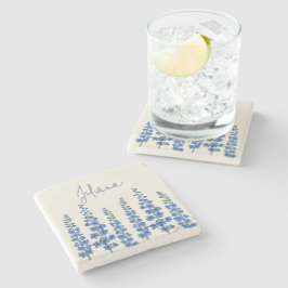 De blauwe bloemen van Delphinium Stenen Onderzetter