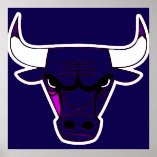 De blauwe blues poster