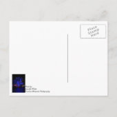 De blauwe boom briefkaart (Achterkant)