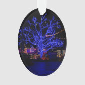 De blauwe boom ornament (voorkant)