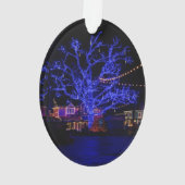 De blauwe boom ornament (achterkant)