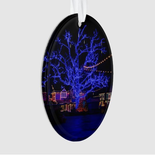 De blauwe boom ornament (voorkant)