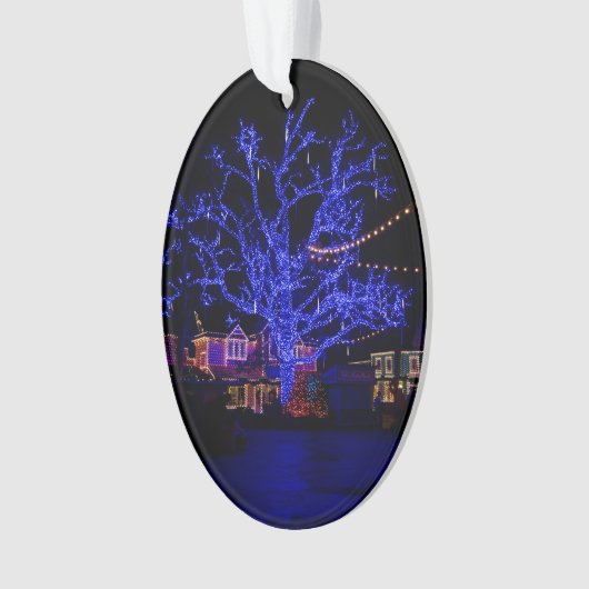 De blauwe boom ornament (voorkant)