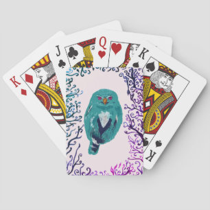 De blauwe boomkor pokerkaarten