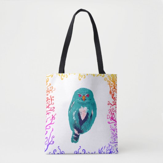 De blauwe boomkor tote bag (Voorkant)