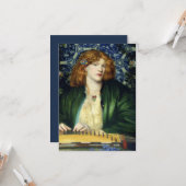 De Blauwe Bower (Dante Gabriel Rossetti) Kaart (Voorkant / Achterkant in situ)