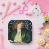 De Blauwe Bower (Dante Gabriel Rossetti) Papieren Bordje (Feest)