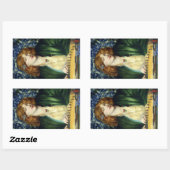 De Blauwe Bower (Dante Gabriel Rossetti) Rechthoekige Sticker (Vel)